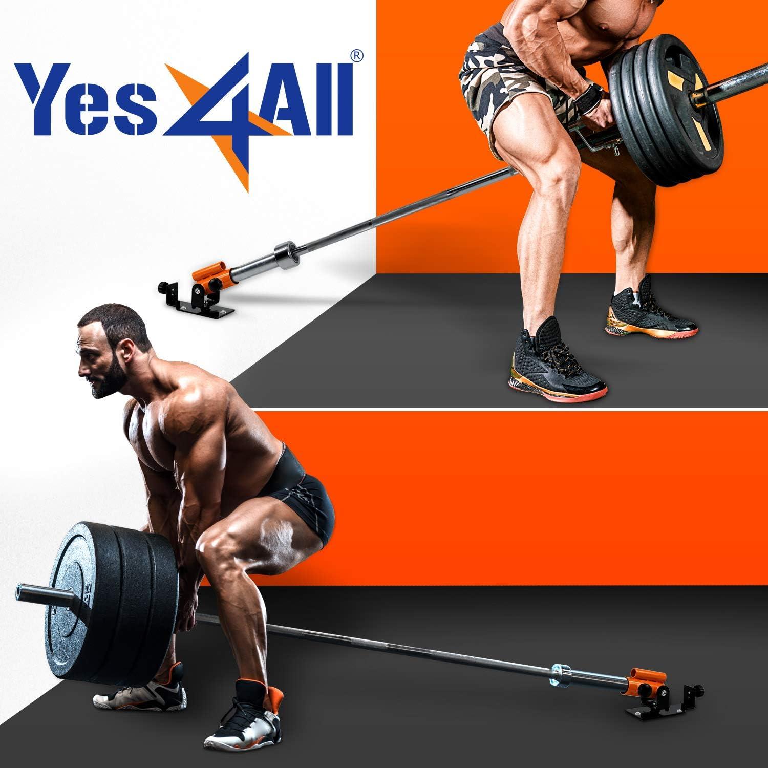 imageYes4All Exercise Machine Adjustable T Bar Row Attachment D Row HandleLandmine Handle Attachment with Textured Rubber Handles