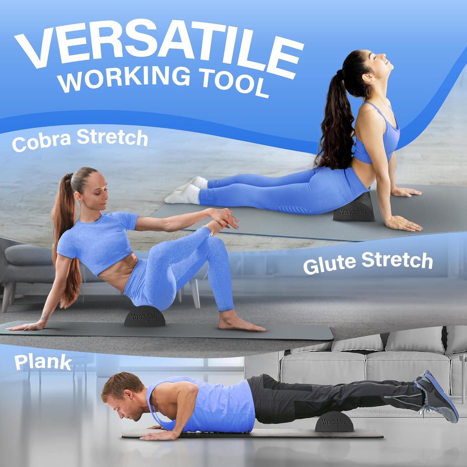 imageYes4All Half Foam Rollers Soft Density Round PE Foam Roll for Back Massage Yoga Exercise 36 inches