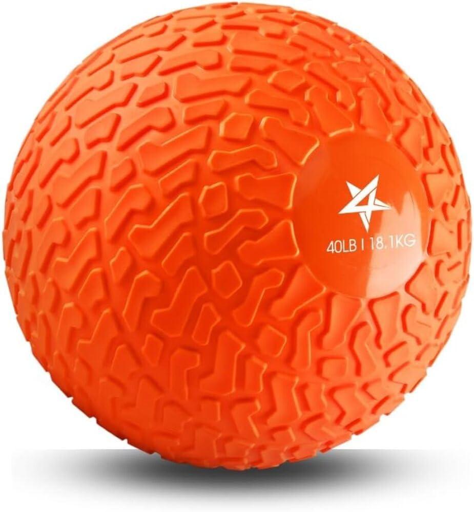 imageYes4All Slam Balls 1040lb Weighted Ball Weight Durable PVC Sand Filled Workout Dynamic Slam Ball for Core StrengthenOrange Beast