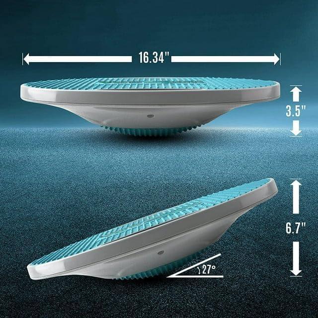 imageYes4All Upgraded Wobble Balance Board 1634quot TPE Nonslip Stability Board for Home Gym Standing Desk