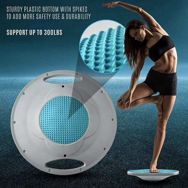 imageYes4All Upgraded Wobble Balance Board 1634quot TPE Nonslip Stability Board for Home Gym Standing Desk