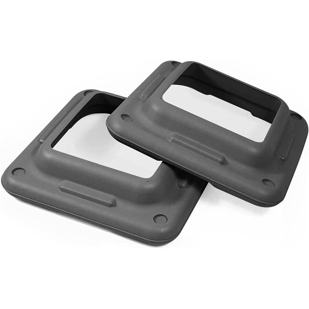 imageYes4All 16quotx16quot Extra Adjustable Risers for Aerobic Exercise Workout Step Platform Pair  Not Included Aerobic Step PlatformC Grey  One Pair