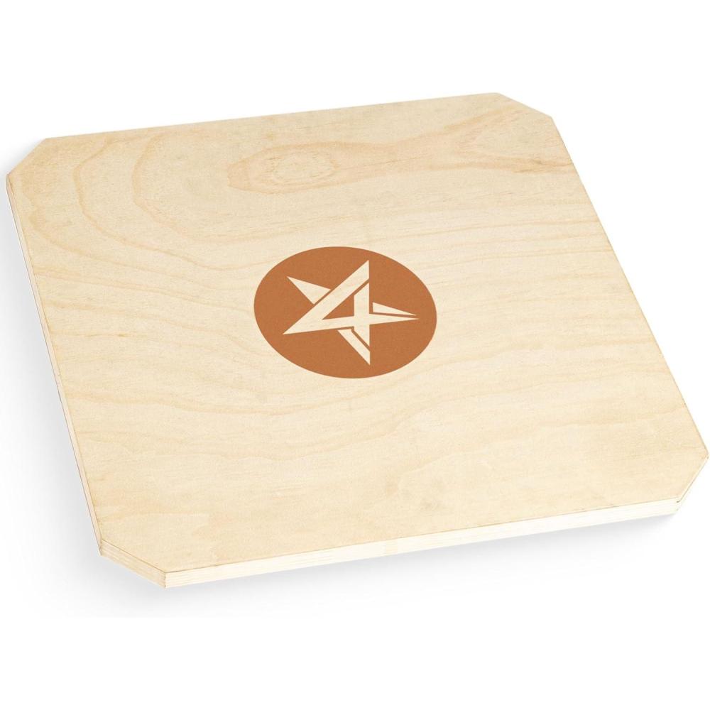 imageYes4All 350LBS Professional Wooden Balance Board for Leg Workout AntiSlip Rocker Board Wobble Board for Standing DeskA0 Adjustable Height