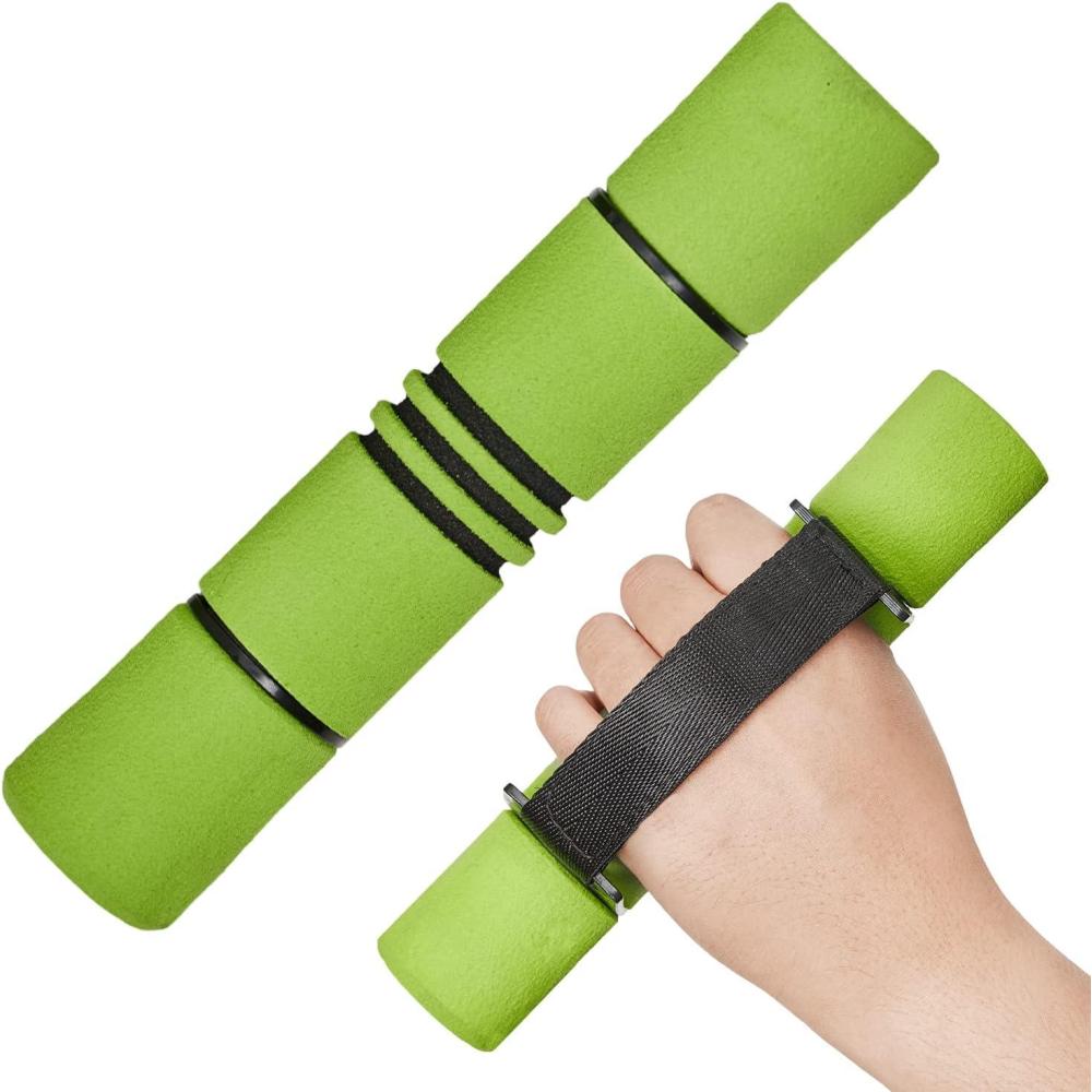 imageYes4All Adjustable Dumbbell Hand Weights Set Of 2 Perfect for Womens Walking or Travel Exercise with Adjustable Straps Foam Cover and Color Coded Weight 2lbs 3lbs or 4lbs Anti SlipSet of Hand Weights 3LBS Green