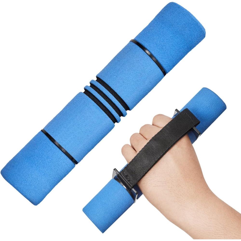 imageYes4All Adjustable Dumbbell Hand Weights Set Of 2 Perfect for Womens Walking or Travel Exercise with Adjustable Straps Foam Cover and Color Coded Weight 2lbs 3lbs or 4lbs Anti SlipSet of Hand Weights 4LBS Blue