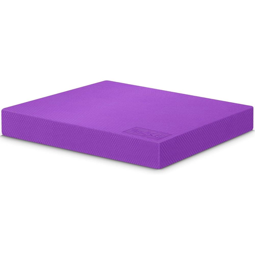 imageYes4All Balance Pad Nonslip TPE Foam Balance Pad with Upgraded Sizes  L XL XXL Balance Mat for Fitness Yoga ampamp Stability Training  Multicolor OptionsDPurple  L  15 5 x 13 x 2
