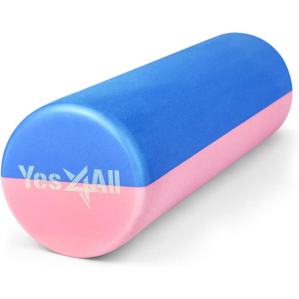 imageYes4All EVA Firm Foam Rollers for Yoga ampamp Pilates Available in 12 18 24 36 inch Yoga Roller for Massage Stretching Core StrengtheningE Duo Pastel