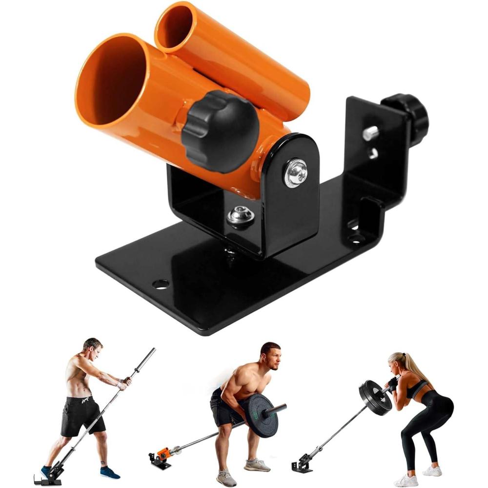imageYes4All Exercise Machine Adjustable T Bar Row Attachment D Row HandleLandmine Handle Attachment with Textured Rubber HandlesC Orange T Bar Row Platform