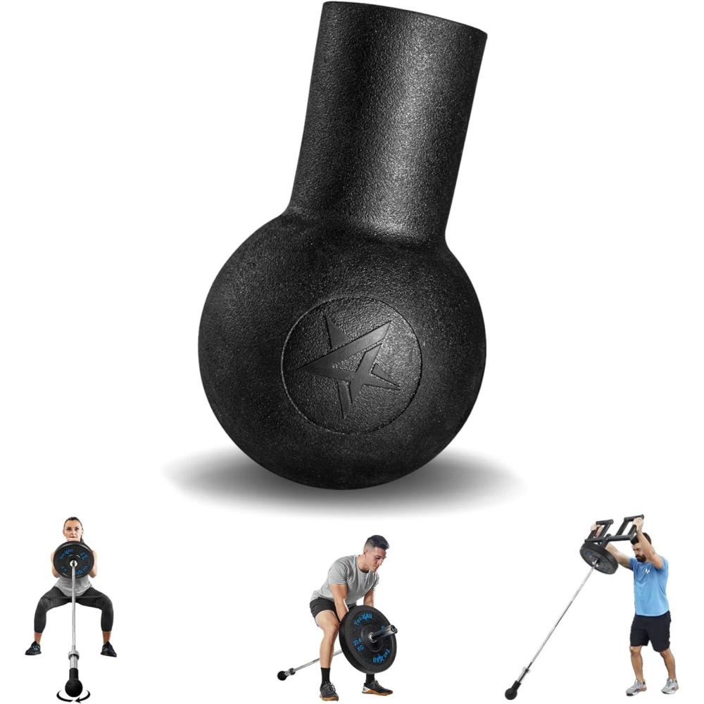 imageYes4All Exercise Machine Adjustable T Bar Row Attachment D Row HandleLandmine Handle Attachment with Textured Rubber HandlesH Barbell Bombs