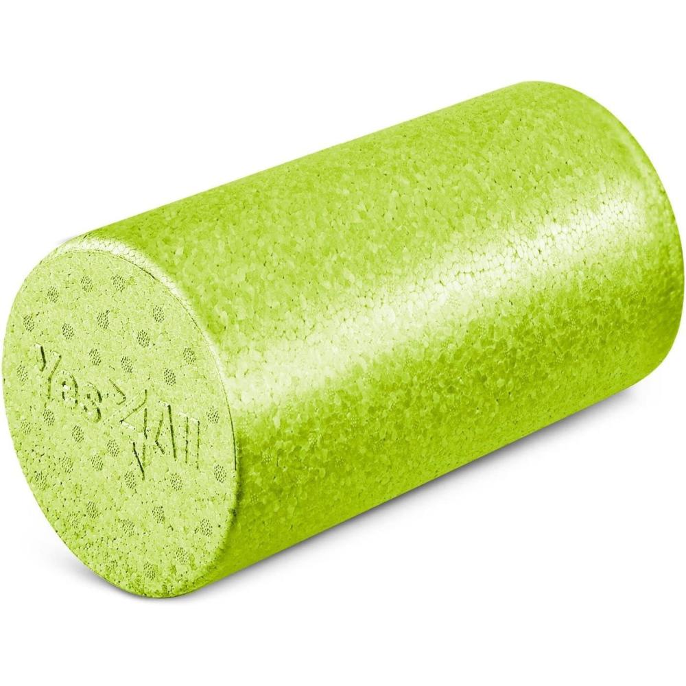 imageYes4All HighDensity EPP Round Back Roller Foam Exercise Foam Roller for Yoga Pilates ampamp Stretching  12 18 24 36 inchLime
