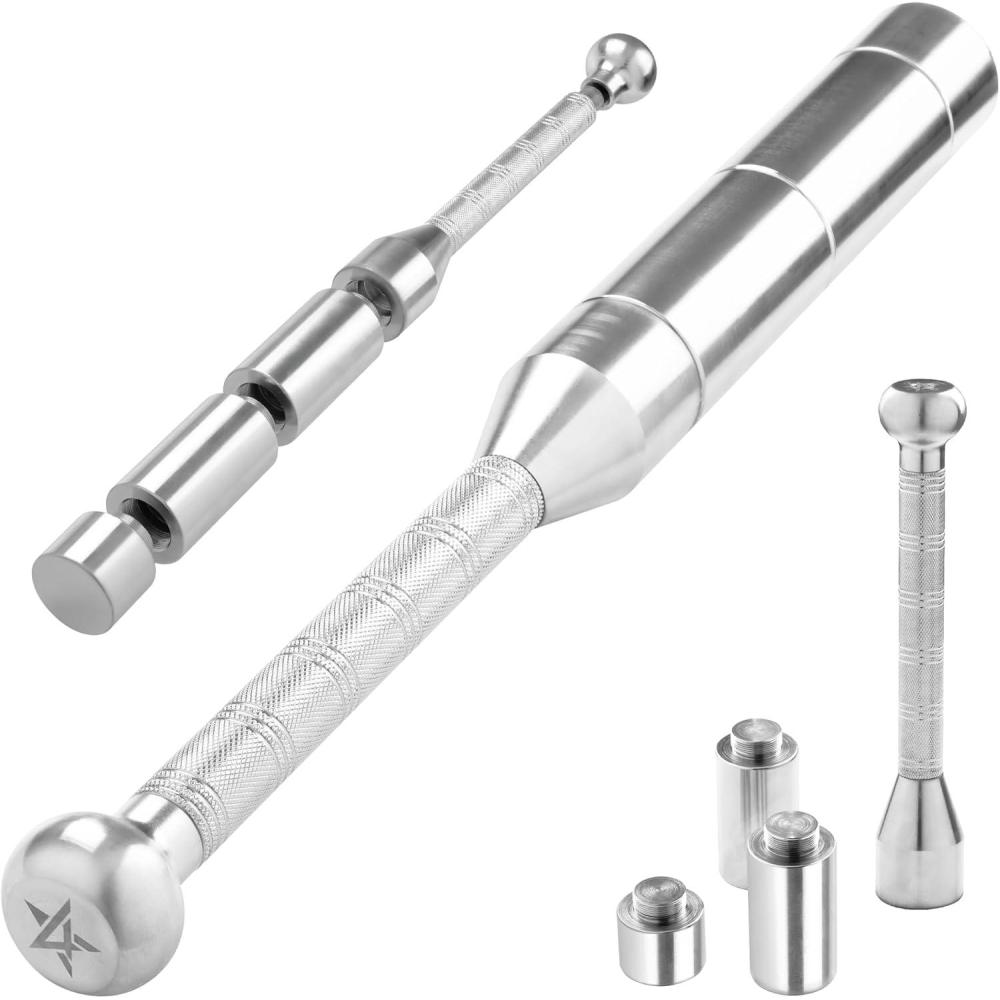 imageYes4All Metal Adjustable 6in1 Steel Club Indian Club 65175 LB for Strength Mobility ampamp Full Body Workouts