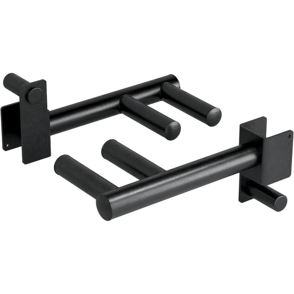 imageYes4All Power Rack JHooks ampamp Attachments Heavy Duty Barbell Holders Compatible with 2x2 ampamp 3x3 Power Racks for Home GymNarrow and Wide Grip Dip Bar 350 Capacity