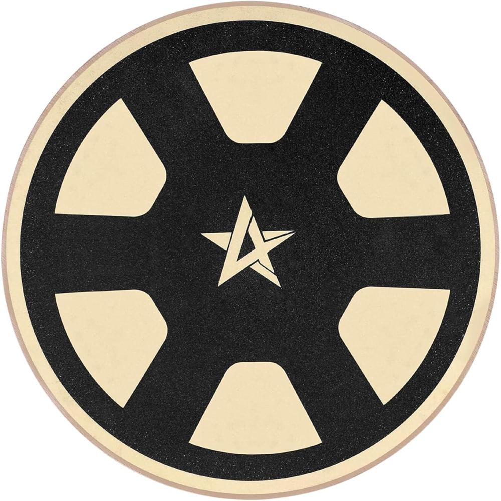 imageYes4All Versatile Wooden Wobble Balance Board Balance Trainer for Mobility Training Standing Desk Core Training Exercise Balance Stability TrainerB Wooden Balance Board Black Car Wheel Design