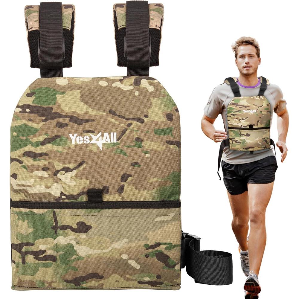 imageYes4All Weight Vest Plate 57587514 1975LB Pairs Weighted plates for vest Tactical Plate Weight Plate with Curved Ergonomic Design for Running Heavy WorkoutUPGRADED Moss Camo