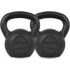 Yes4All Cast Iron Kettlebell, Strength Training Kettlebells 5-80 Lb (5,10,15,20,25,30,35,40,45,50,60,70,80 Lb) for Full Body Workout, Push up, Strength Training – Single & Kettlebell Set of 2 for Men(H.Black 40lbs)
