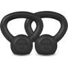 Yes4All Cast Iron Kettlebell, Strength Training Kettlebells 5-80 Lb (5,10,15,20,25,30,35,40,45,50,60,70,80 Lb) for Full Body Workout, Push up, Strength Training – Single & Kettlebell Set of 2 for Men(A.Black 5lbs)