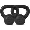 Yes4All Cast Iron Kettlebell, Strength Training Kettlebells 5-80 Lb (5,10,15,20,25,30,35,40,45,50,60,70,80 Lb) for Full Body Workout, Push up, Strength Training – Single & Kettlebell Set of 2 for Men(B.Black 10lbs)