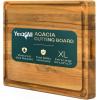 Yes4All Durable Teak Cutting Boards for Kitchen, [20”L x 15”W x 1.5” Thick] Large Edge Grain Cutting Board, Pre Oiled Wood Cutting Boards, Thick Chopping Board w/Juice Grooves and Easy Grip Handle(Acacia)