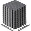 Yes4All EVA Interlocking Mats, Puzzle Floor Tiles, Foam Floor Padding with Border for Furniture, Home Space, Living Room, Garage 11,15,32,99 SQFT(Grey)