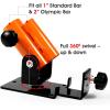 Yes4All Exercise Machine Adjustable T Bar Row Attachment, D Row Handle/Landmine Handle Attachment with Textured Rubber Handles
