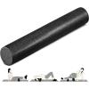 Yes4All High-Density EPP Round Back Roller Foam, Exercise Foam Roller for Yoga, Pilates & Stretching – 12, 18, 24, 36 inch(B. Black)