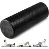 Yes4All High-Density EPP Round Back Roller Foam, Exercise Foam Roller for Yoga, Pilates & Stretching – 12, 18, 24, 36 inch(B. Black)