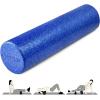 Yes4All High-Density EPP Round Back Roller Foam, Exercise Foam Roller for Yoga, Pilates & Stretching – 12, 18, 24, 36 inch(Blue)