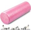 Yes4All High-Density EPP Round Back Roller Foam, Exercise Foam Roller for Yoga, Pilates & Stretching – 12, 18, 24, 36 inch(Fuschia Rose)