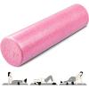 Yes4All High-Density EPP Round Back Roller Foam, Exercise Foam Roller for Yoga, Pilates & Stretching – 12, 18, 24, 36 inch(Fuschia Rose)