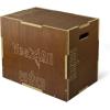Yes4All Plyo Box, 3-in-1 Wooden Box Jumps for Home Gym, 450 lbs Boxes Step Up with Smooth Edges & Wide Built-in Handles for Jumping, Strength Training, Lunges, Squats, Dips(B. Wood – Espresso)