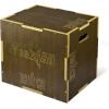 Yes4All Plyo Box, 3-in-1 Wooden Box Jumps for Home Gym, 450 lbs Boxes Step Up with Smooth Edges & Wide Built-in Handles for Jumping, Strength Training, Lunges, Squats, Dips(C. Wood – Moss Brown)