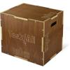 Yes4All Plyo Box, 3-in-1 Wooden Box Jumps for Home Gym, 450 lbs Boxes Step Up with Smooth Edges & Wide Built-in Handles for Jumping, Strength Training, Lunges, Squats, Dips(B. Wood – Espresso)