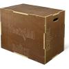 Yes4All Plyo Box, 3-in-1 Wooden Box Jumps for Home Gym, 450 lbs Boxes Step Up with Smooth Edges & Wide Built-in Handles for Jumping, Strength Training, Lunges, Squats, Dips(B. Wood – Espresso)