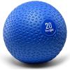 Yes4All Slam Balls, 10-40lb Weighted Ball Weight, Durable PVC Sand Filled Workout Dynamic Slam Ball for Core Strengthen(Blue)