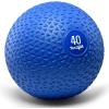 Yes4All Slam Balls, 10-40lb Weighted Ball Weight, Durable PVC Sand Filled Workout Dynamic Slam Ball for Core Strengthen(Blue)