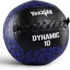 Yes4All Wall Ball, Soft Leather Weighted Iron Sand Ball for Dynamic Multifunctional Exercise, 6 LB – 30 LB(B. Soft Surface – Dynamic)