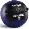 Yes4All Wall Ball, Soft Leather Weighted Iron Sand Ball for Dynamic Multifunctional Exercise, 6 LB – 30 LB(B. Soft Surface – Dynamic)
