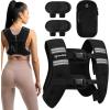 Yes4All Weight Vest, 8lb/12lb/16lb/20lb/30lb Fixed Weighted Vests for Women & Men With Reflective Stripe, 2 Shoulder Pads & Phone Pocket – Ideal for Workout, Walking, Strength Training(Black)