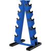 YES4ALL Dumbbell Rack Stand Only, 5 Tier A Frame Weight Rack for Dumbbells(Blue)