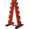 YES4ALL Dumbbell Rack Stand Only, 5 Tier A Frame Weight Rack for Dumbbells(Red)