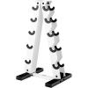 YES4ALL Dumbbell Rack Stand Only, 5 Tier A Frame Weight Rack for Dumbbells(White)