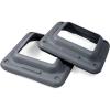 Yes4All 16″x16″ Extra Adjustable Risers for Aerobic Exercise Workout Step Platform (Pair) – Not Included Aerobic Step Platform(Grey – One Pair)