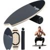 Yes4All 2-in-1 Balance Boards Set, 9 Adjustable Modes Surf Trainer, Wobble Board Exercise for Adults, Includes Roller & Ball
