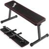 Yes4All 41/45 Inches Flat Weight Bench – 2.5″ Thick Cushion Foldable Bench Press with Non-Slip Foot Caps(Red)