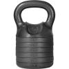 Yes4All Adjustable Kettlebell Set, 20–40 LB Weight Set, Solid Cast Iron Handle with Spacer Disks & Secure Lock, Space-Saving Kettlebell for Home Gym Strength Training, Black(20lbs)