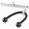 L. (Chrome) Tricep Rope + Straight Bar