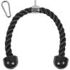 Yes4All Deluxe Tricep Rope Cable Attachment, 27 & 36 inch with 4 Colors, Exercise Machine Attachments Pulley System Gym Pull Down Rope with Carabiner(A. 27″ Black)