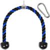 Yes4All Deluxe Tricep Rope Cable Attachment, 27 & 36 inch with 4 Colors, Exercise Machine Attachments Pulley System Gym Pull Down Rope with Carabiner(H. 36″ Blue Black)