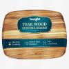 imageYes4All Durable Teak Cutting Boards for Kitchen 20L x 15W x 15 Thick Large Edge Grain Cutting Board Pre Oiled Wood Cutting Boards Thick Chopping Board wJuice Grooves and Easy Grip HandleTeak