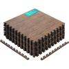 Yes4All EVA Interlocking Mats, Puzzle Floor Tiles, Foam Floor Padding with Border for Furniture, Home Space, Living Room, Garage(L. 48 Square Feet (12 Tiles) – Grey Oak Wood)